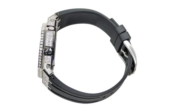 Кастомные часы Casio G-Shock GA-2100 — синий циферблат и чёрный ремешок — фото 3