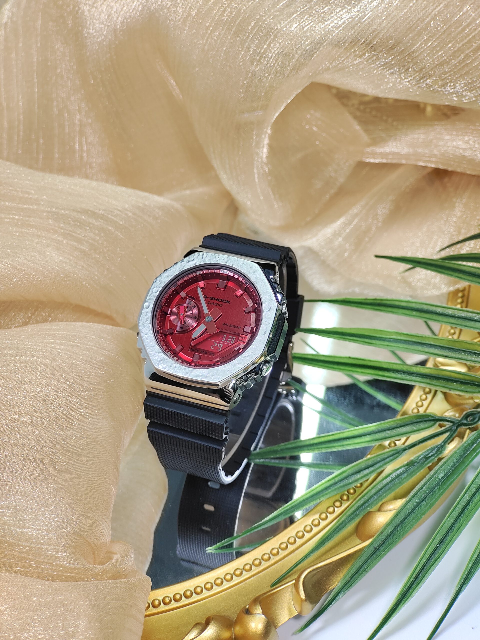 Кастомные часы CASIO GM-2100 | Мод | CasiOAK Custom Кастомные часы Casio G-Shock GM-2100 — резиновый ремешок и лунный безель