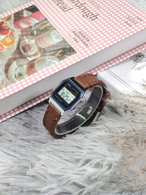 Кастомные часы Casio A158WA — Квадратный корпус и Красный циферблат — фото 7