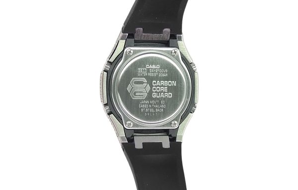 Кастомные часы Casio G-Shock GA-2100 — Кристаллы на безеле и Радужные индексы — фото 4