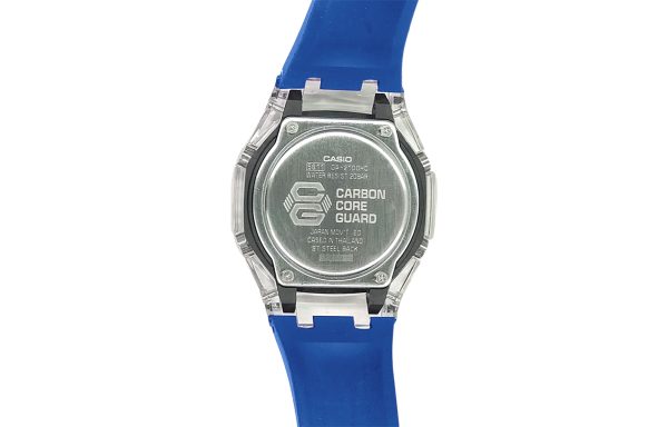 Кастомные часы Casio G-Shock GA-2100 — прозрачный корпус и синий циферблат — фото 6