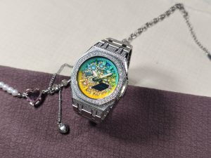 Кастомные часы Casio G-Shock Лазурный Небосвод Изумрудная Тень, изумрудные. Купить кастом G-Shock CasiOAK Custom, доставка...