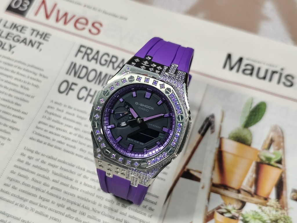 Кастомные часы Casio G-Shock Сияющий Вихрь Струящийся Аромат. Купить кастом G-Shock CasiOAK Custom, доставка по России
