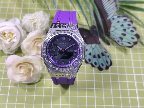 Кастомные часы Casio G-Shock Сияющий Вихрь Струящийся Аромат, дополнительное фото. CasiOAK Custom, кастомные часы Casio ру...