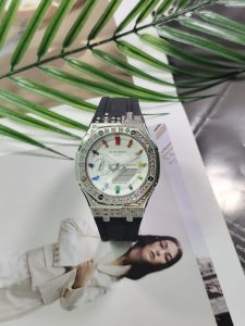 Кастомные часы Casio G-Shock Разноцветный Алмаз Стальная Волна, стальные. Купить кастом G-Shock CasiOAK Custom, доставка п...