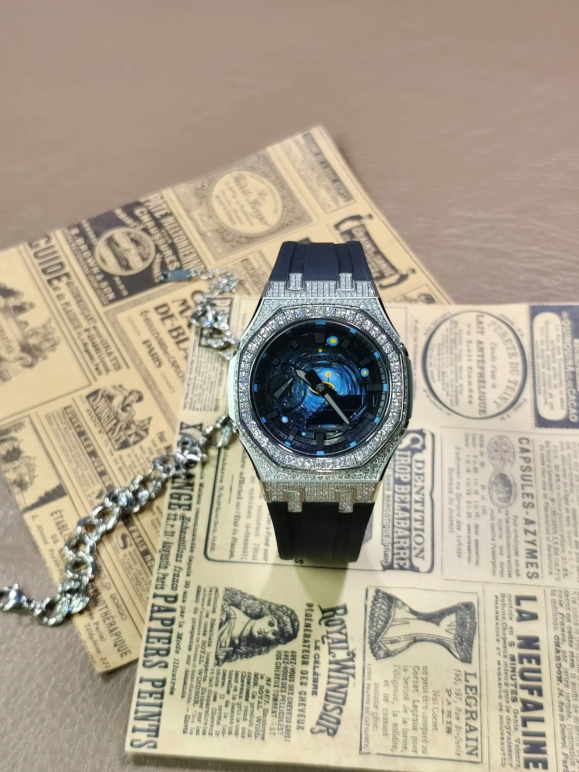 IMG_20260119_160615.jpg Кастомные часы Casio G-Shock Ночное Созвездие Сияющего Кольца, дополнительное фото. CasiOAK Custom, кастомные часы Casio р...