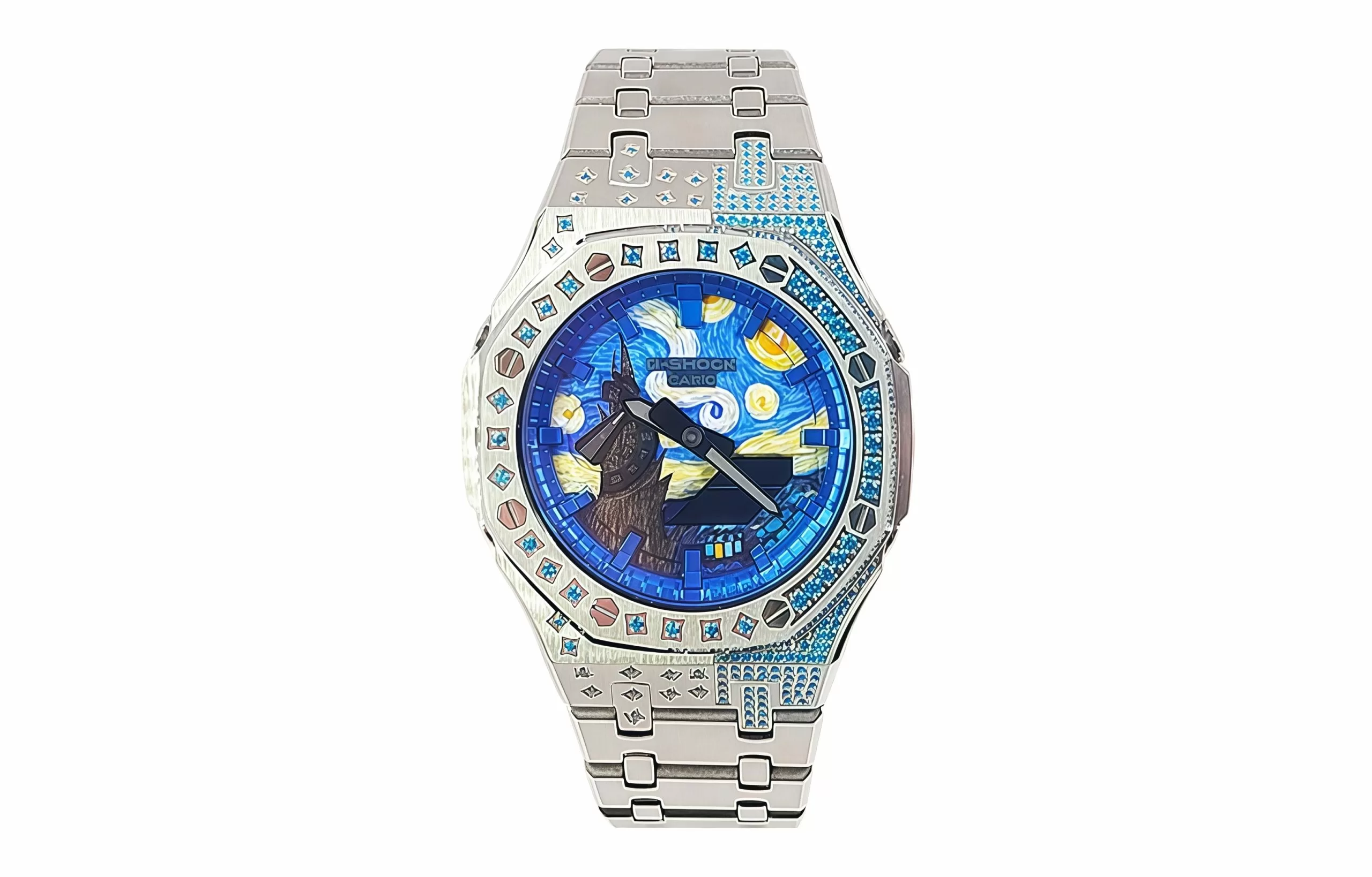 Кастомные часы Casio G-Shock Лунная Орбита Тайны. Купить кастом G-Shock CasiOAK Custom, доставка по России