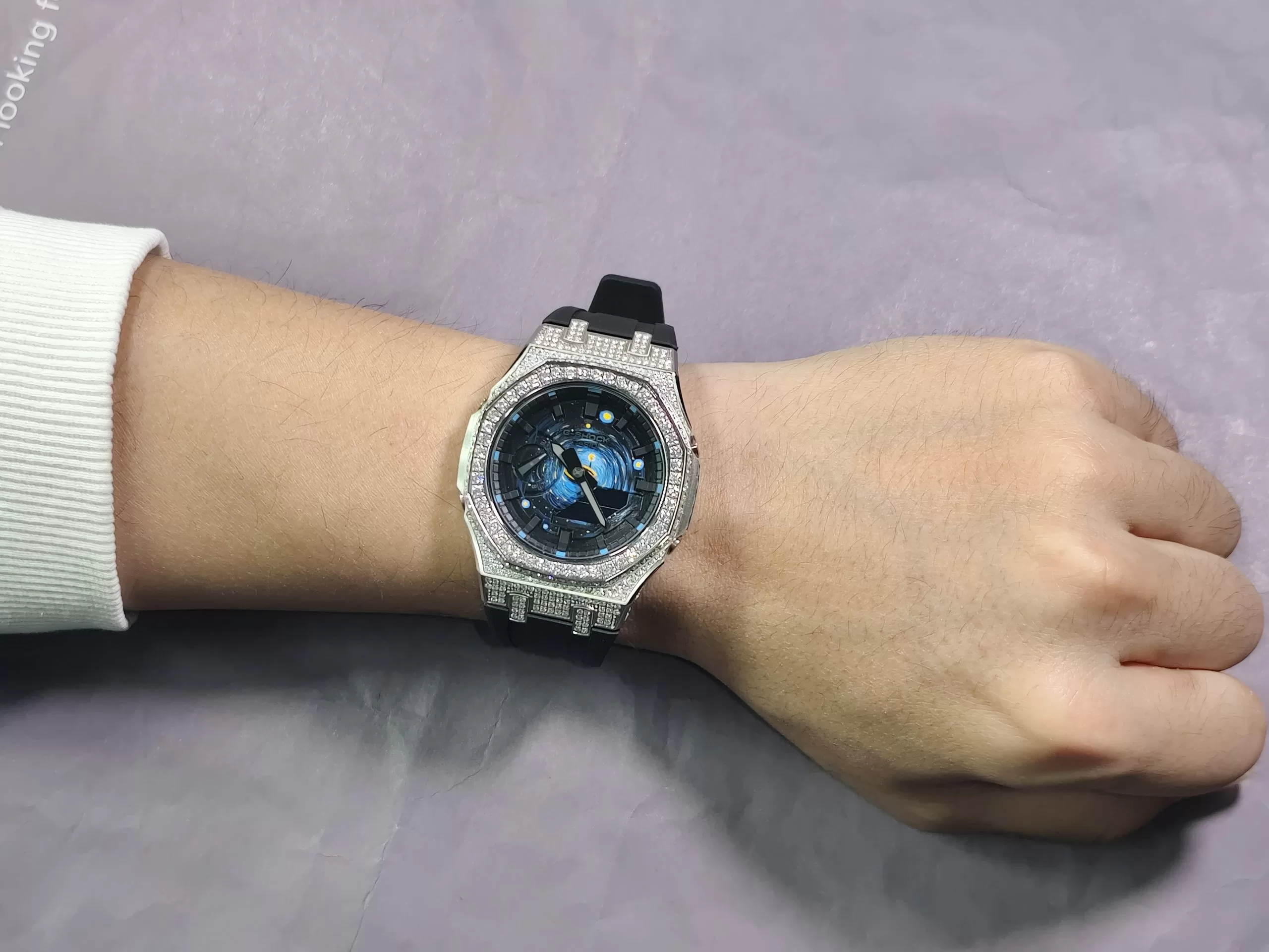 IMG_20260121_165158.jpg Кастомные часы Casio G-Shock Ночное Созвездие Сияющего Кольца, дополнительное фото. CasiOAK Custom, кастомные часы Casio р...