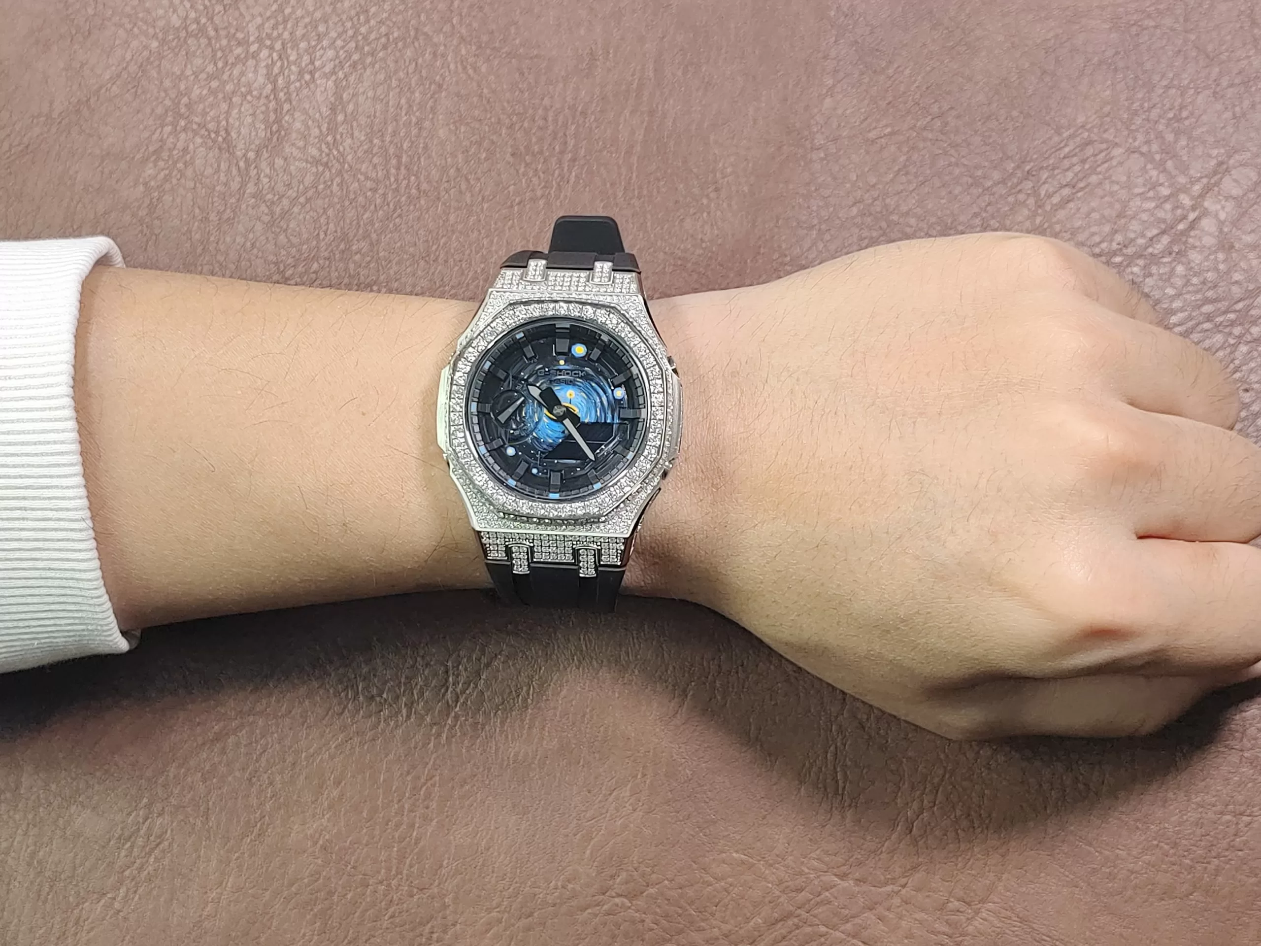 IMG_20260121_165205.jpg Кастомные часы Casio G-Shock Ночное Созвездие Сияющего Кольца, дополнительное фото. CasiOAK Custom, кастомные часы Casio р...
