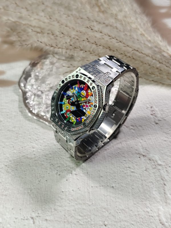 Кастомные часы Casio G-Shock Сверкающая Орбита Цветочный Указ, дополнительное фото. CasiOAK Custom, кастомные часы Casio р...