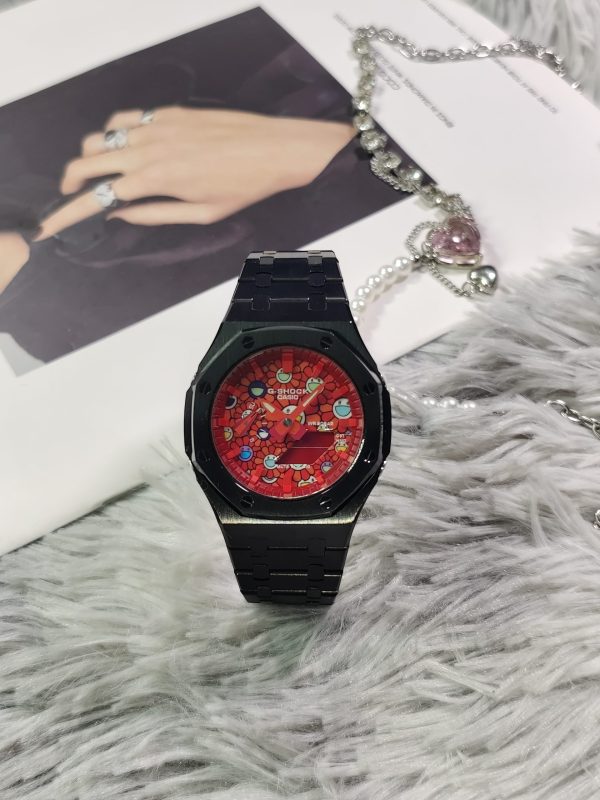 Кастомные часы Casio G-Shock Тёмное Сияние Улыбчивый Лик, дополнительное фото. CasiOAK Custom, кастомные часы Casio ручная...
