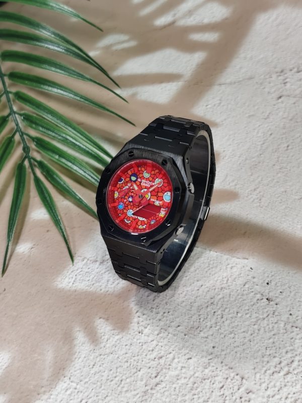 Кастомные часы Casio G-Shock Тёмное Сияние Улыбчивый Лик, дополнительное фото. CasiOAK Custom, кастомные часы Casio ручная...