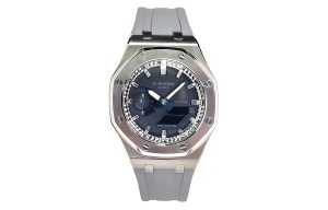 Кастомные часы Casio G-Shock Чёрный Шёлк Дымчатого Блеска, чёрные. Купить кастом G-Shock CasiOAK Custom, доставка по России