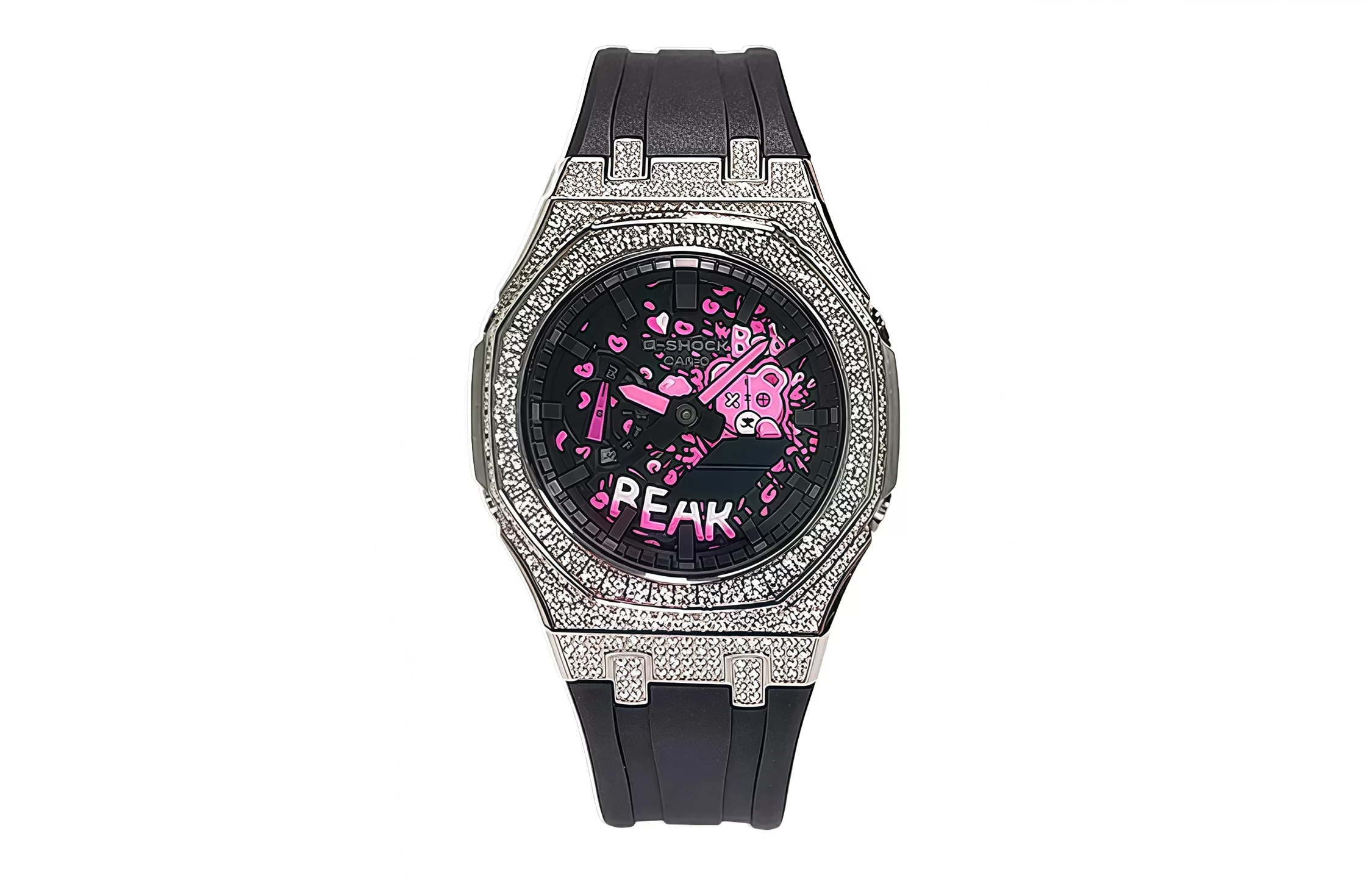 Кастомные часы Casio G-Shock Сверкающая Сакура. Купить кастом G-Shock CasiOAK Custom, доставка по России