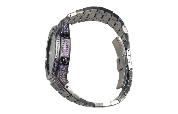 Кастомные часы Casio G-Shock Морозный Блеск Витража, на руке. CasiOAK Custom, кастомные часы Casio ручная сборка