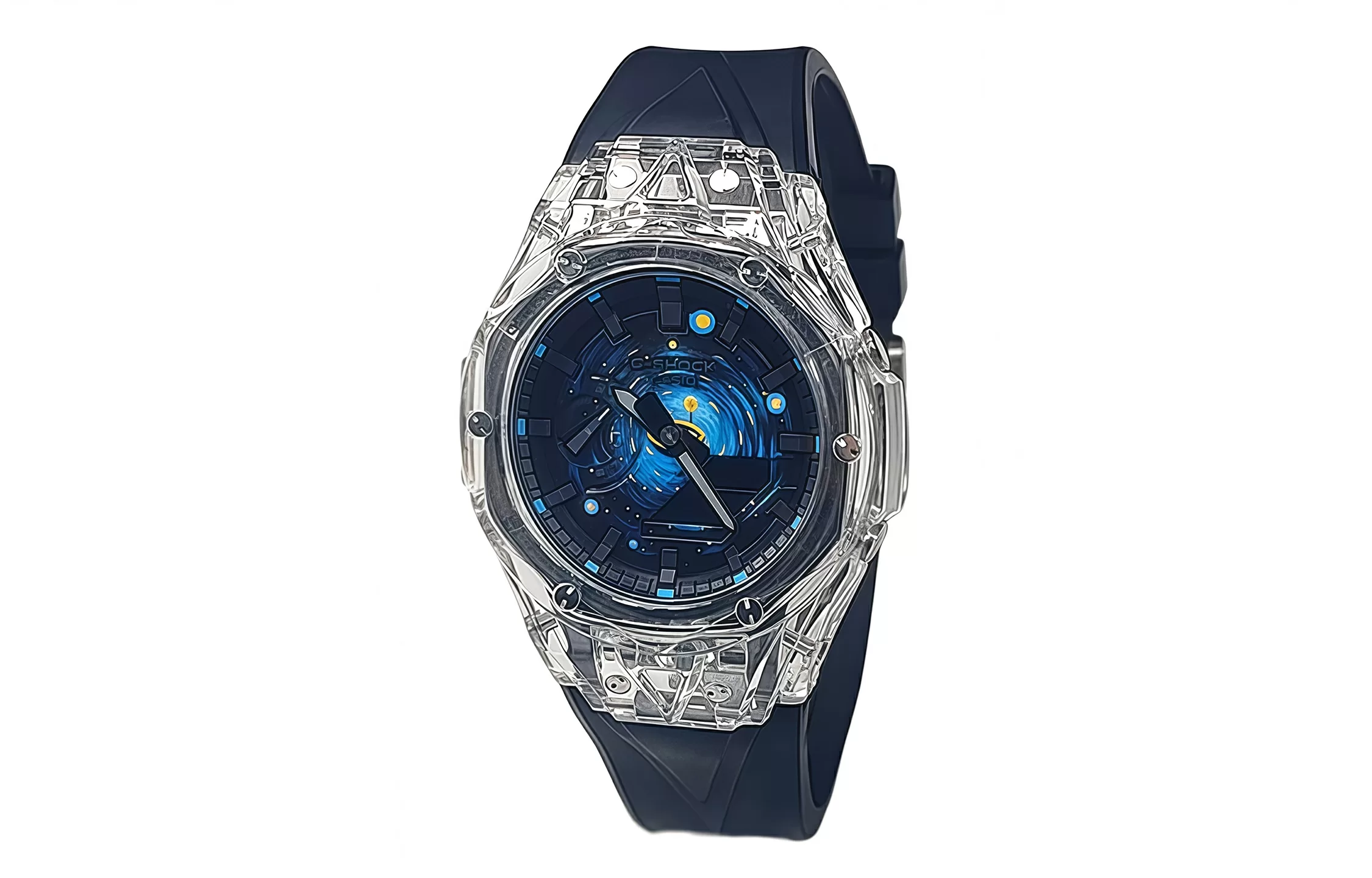 Кастомные часы Casio G-Shock Упрямая Тень Звёздного Луча. Купить кастом G-Shock CasiOAK Custom, доставка по России