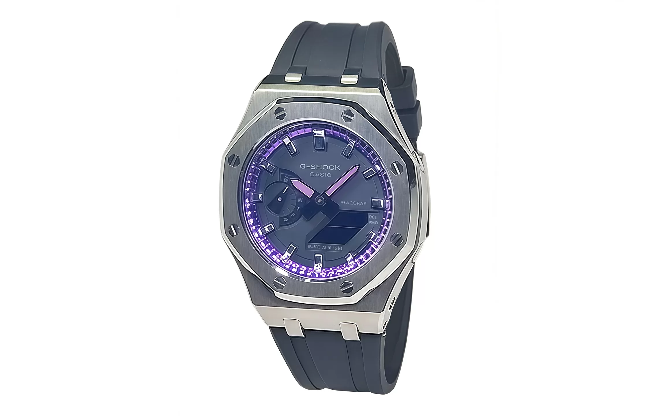 Кастомные часы Casio G-Shock Тёмно-Фиолетовый Дворец, фиолетовые. Купить кастом G-Shock CasiOAK Custom, доставка по России