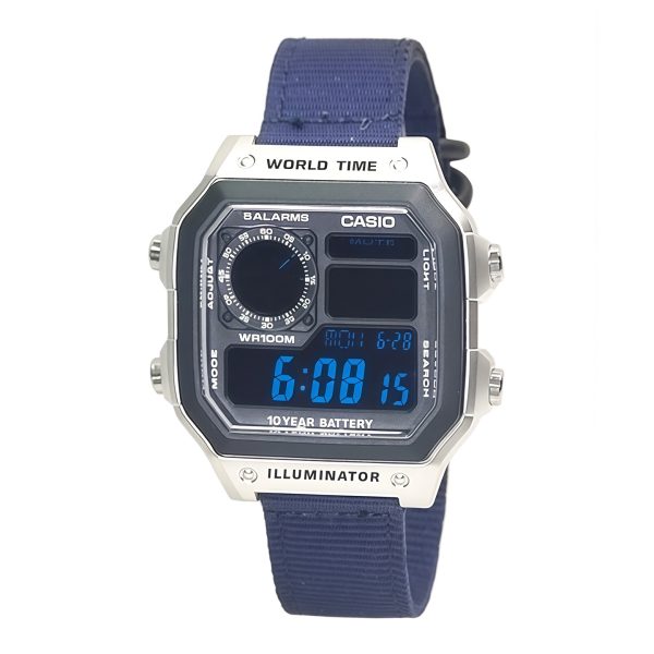 Кастомные часы Casio G-Shock Кобальтовый Вихрь Арктических Ветров, кобальтовые, вид сбоку. CasiOAK Custom, кастомные часы ...