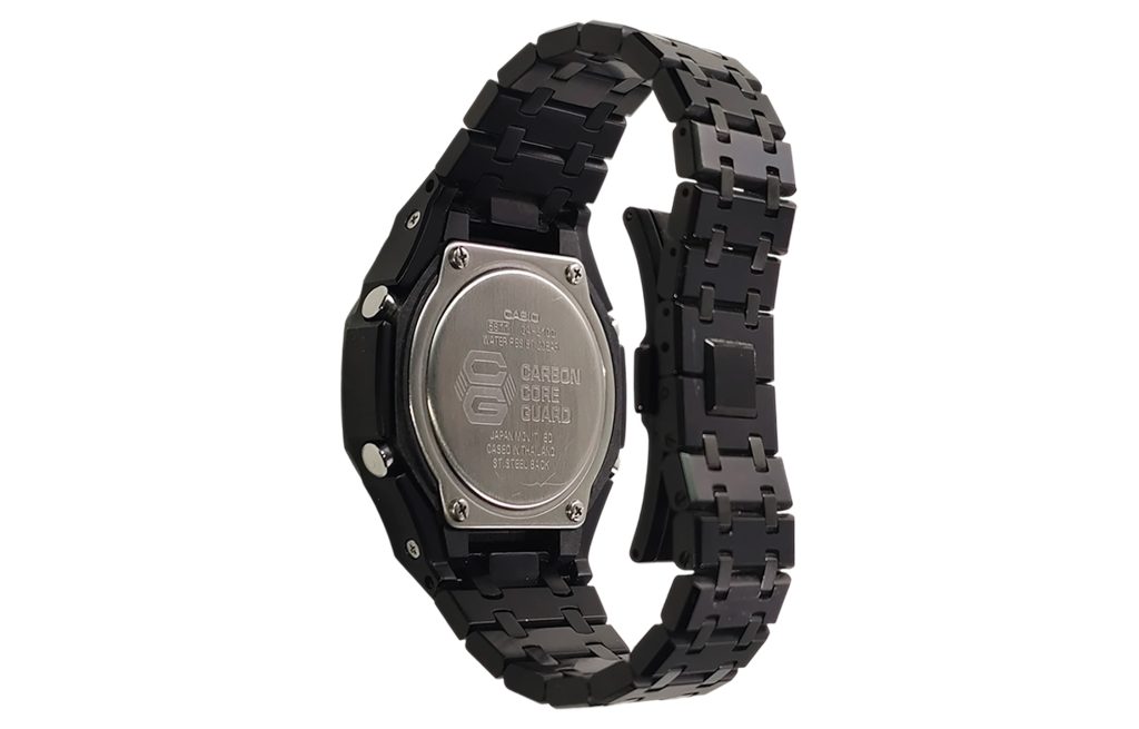 Кастомные часы Casio G-Shock Тёмная Неоновая Экспансия Света, детали циферблата. CasiOAK Custom, кастомные часы Casio ручн...
