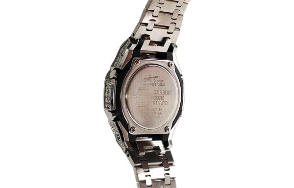 Кастомные часы Casio G-Shock Лазурный Небосвод Изумрудная Тень, изумрудные, вид сбоку. CasiOAK Custom, кастомные часы Casi...