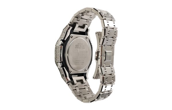 Кастомные часы Casio G-Shock Лазурный Небосвод Изумрудная Тень, изумрудные, детали циферблата. CasiOAK Custom, кастомные ч...