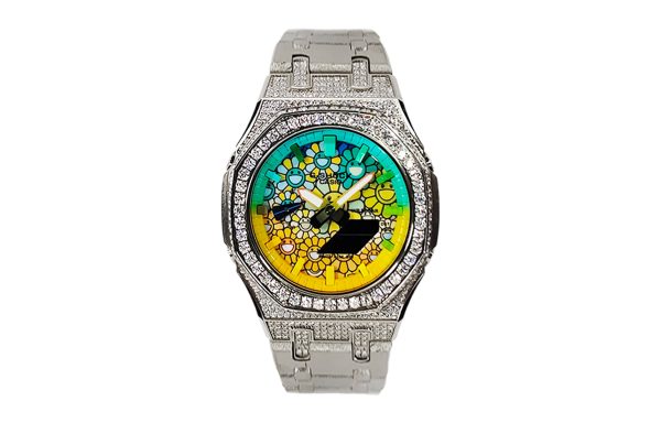 Кастомные часы Casio G-Shock Лазурный Небосвод Изумрудная Тень, изумрудные, дополнительное фото. CasiOAK Custom, кастомные...