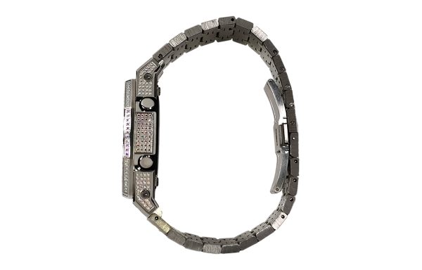 Кастомные часы Casio G-Shock Расплавленный Кристалл Рисованное Пламя, алые, дополнительное фото. CasiOAK Custom, кастомные...