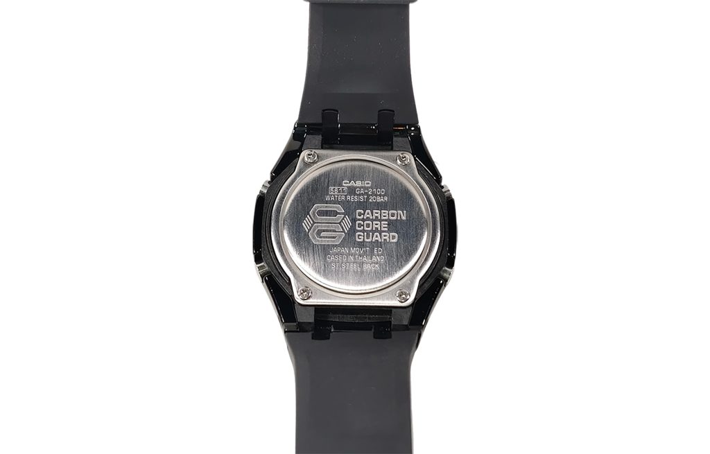 Кастомные часы Casio G-Shock Чернильный Небосвод Распускающееся Великолепие, чёрные, вид сбоку. CasiOAK Custom, кастомные ...