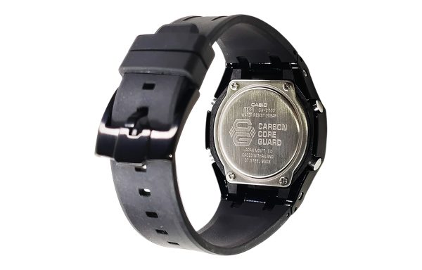 Кастомные часы Casio G-Shock Чернильный Небосвод Распускающееся Великолепие, чёрные, детали циферблата. CasiOAK Custom, ка...