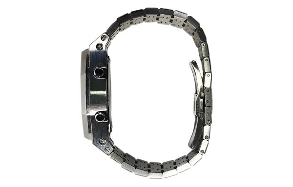 Кастомные часы Casio G-Shock Морозная Луна Фиалковый След, алые, дополнительное фото. CasiOAK Custom, кастомные часы Casio...