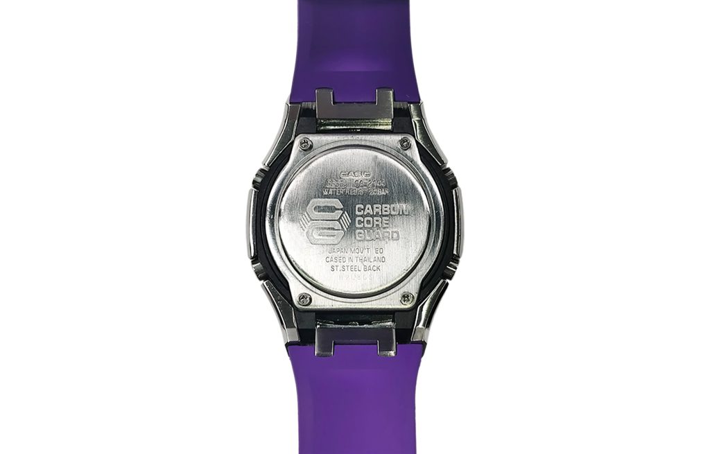 Кастомные часы Casio G-Shock Сияющий Вихрь Струящийся Аромат, вид сбоку. CasiOAK Custom, кастомные часы Casio ручная сборка
