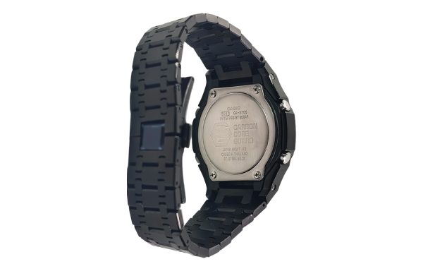 Кастомные часы Casio G-Shock Тёмное Сияние Улыбчивый Лик, на руке. CasiOAK Custom, кастомные часы Casio ручная сборка