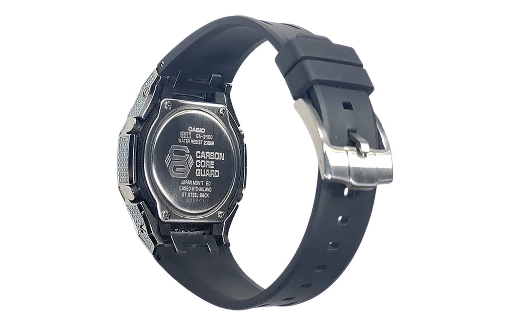 Кастомные часы Casio G-Shock Снежный Пик Яркого Клинка, детали циферблата. CasiOAK Custom, кастомные часы Casio ручная сборка