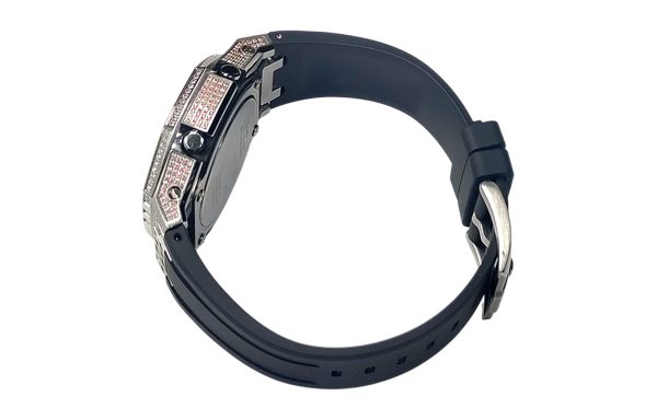 Кастомные часы Casio G-Shock Снежный Пик Яркого Клинка, на руке. CasiOAK Custom, кастомные часы Casio ручная сборка