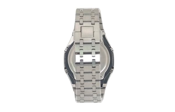 Кастомные часы Casio G-Shock Бирюзовый Тиффани Серебряный Браслет, серебряные, на руке. CasiOAK Custom, кастомные часы Cas...