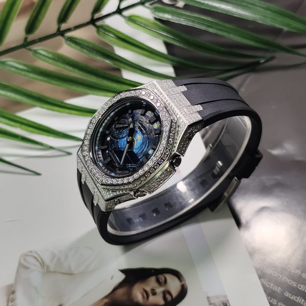 Casio G-Shock GA-2100 — Чёрный / Серебряный, Каучук