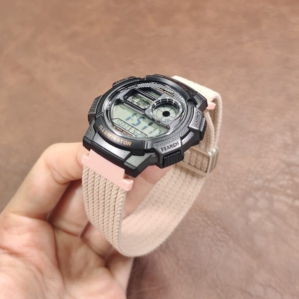 Кастомные часы Casio AE-1000W Тёмный Функционал — фото 5535