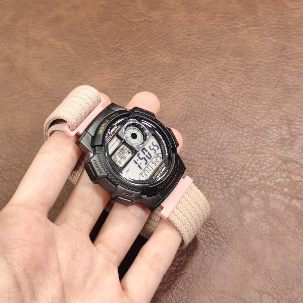Кастомные часы Casio AE-1000W Тёмный Функционал — фото 5536