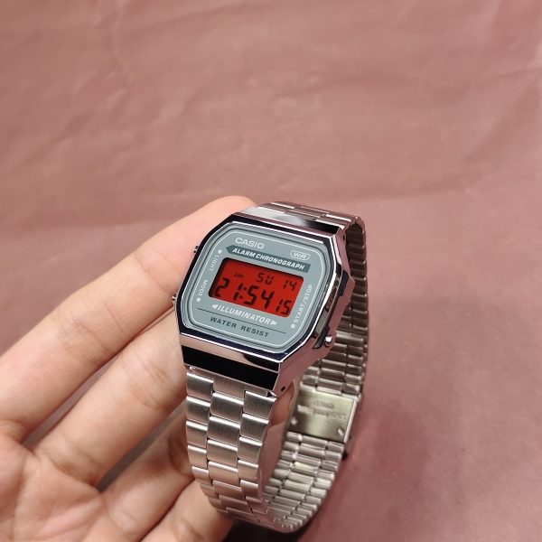 Кастомные часы Casio A168WA Серебряный Мороз — фото 5598