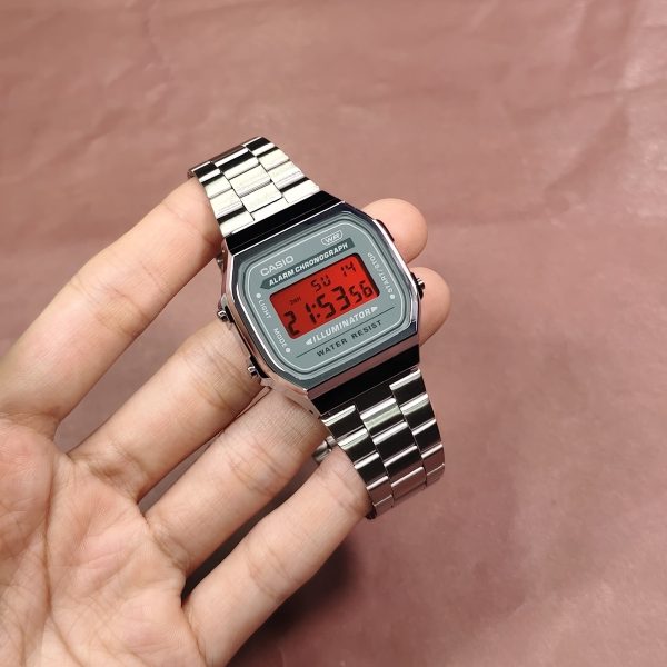 Кастомные часы Casio A168WA Серебряный Мороз — фото 5599