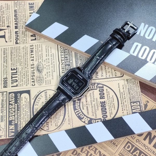 Кастомные часы Casio LA680WA Серебряный Свиток — фото 5470