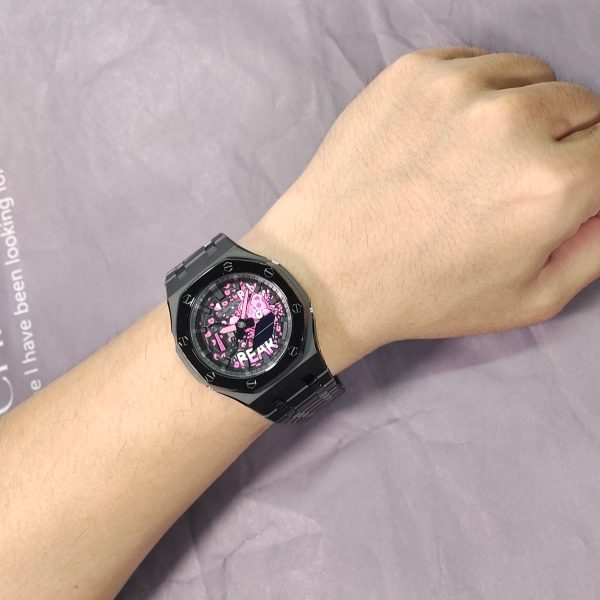 Кастомные часы Casio Dark Crystal Dream — Розовый Мишка — фото 5702