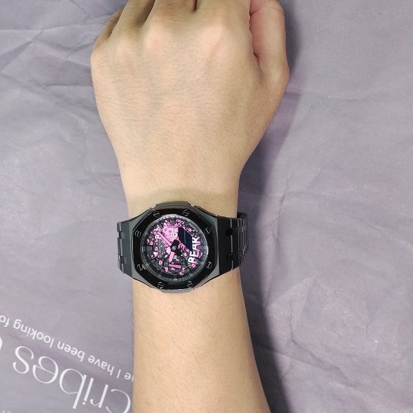 Кастомные часы Casio Dark Crystal Dream — Розовый Мишка — фото 5703