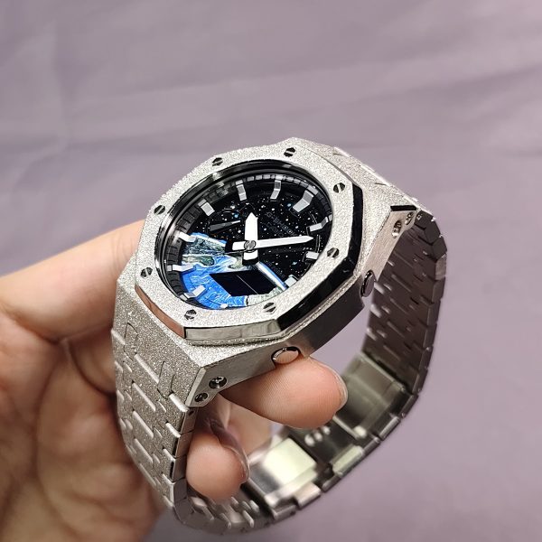 Кастомные часы Casio Galaxy Guard — Земной Циферблат — фото 5624
