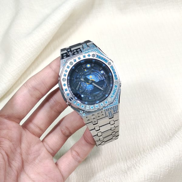 Кастомные часы Casio Sky Crystal — Сапфировые Огни — фото 5690