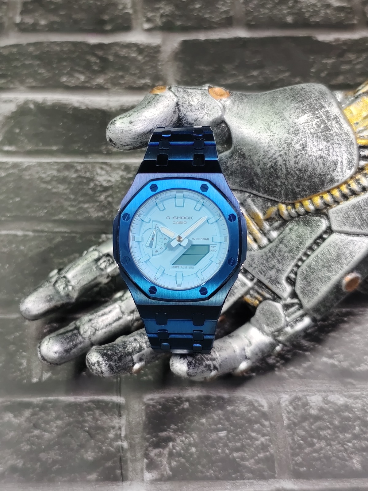 CASIOAK GA2100 CASIO G-SHOCK MOD Ледяной Блик CUSTOM WATCH — фото 3