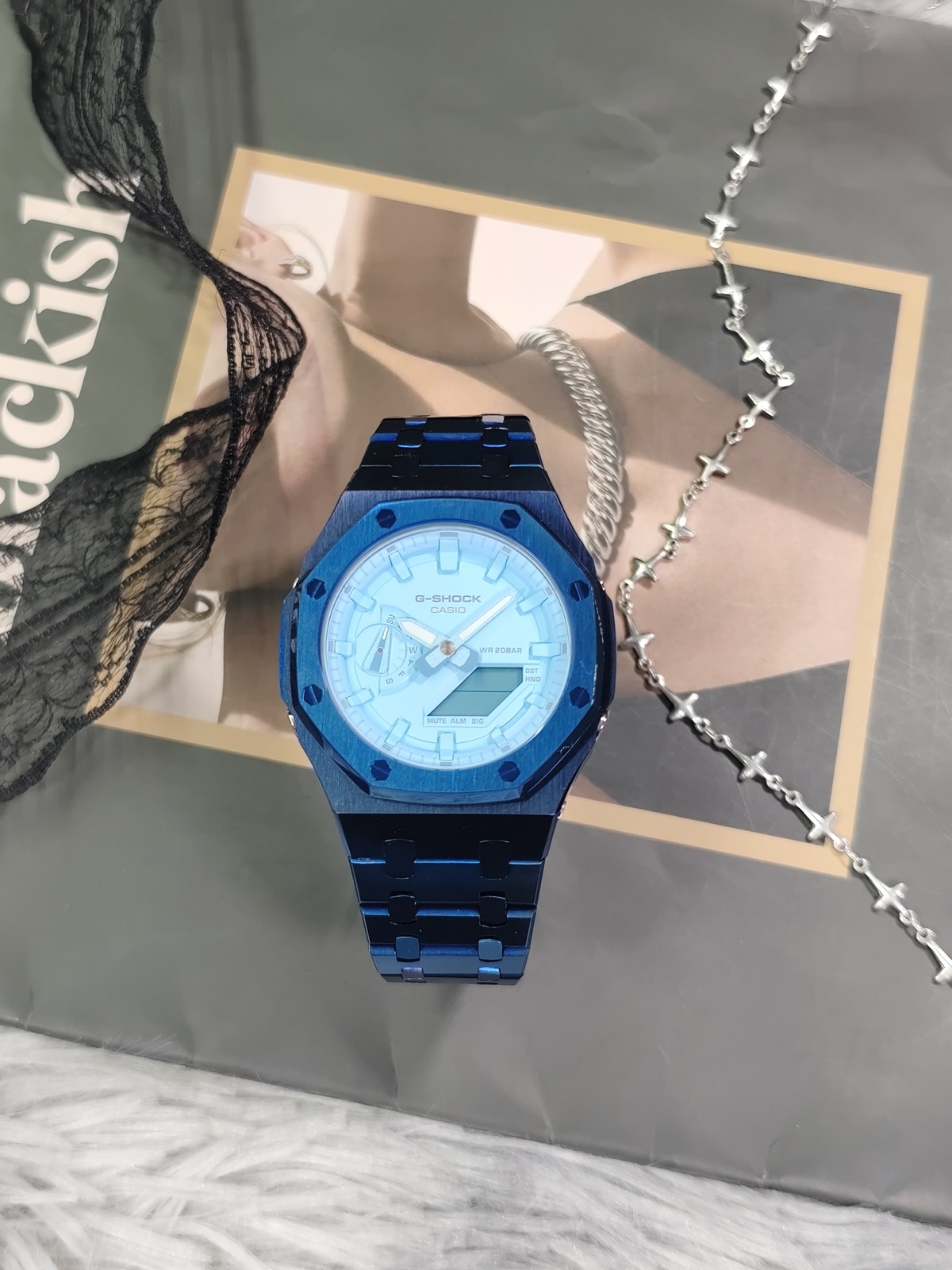 CASIOAK GA2100 CASIO G-SHOCK MOD Ледяной Блик CUSTOM WATCH — фото 6
