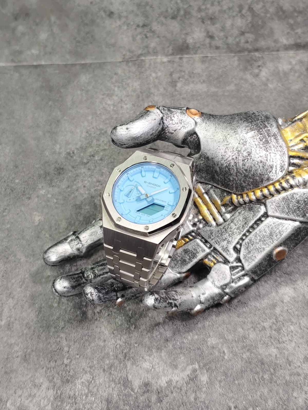 CASIOAK GA2100 CASIO G-SHOCK MOD Тиффани CUSTOM WATCH — фото 5