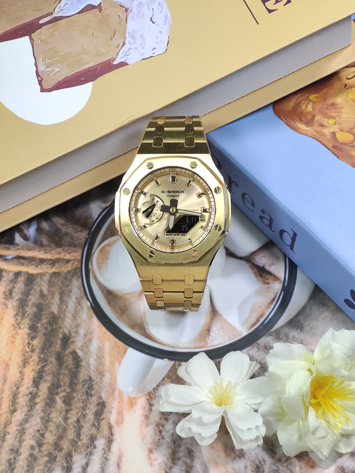 CASIOAK CASIO GB-1A MOD Золотое Сияние Custom Watch — фото 1