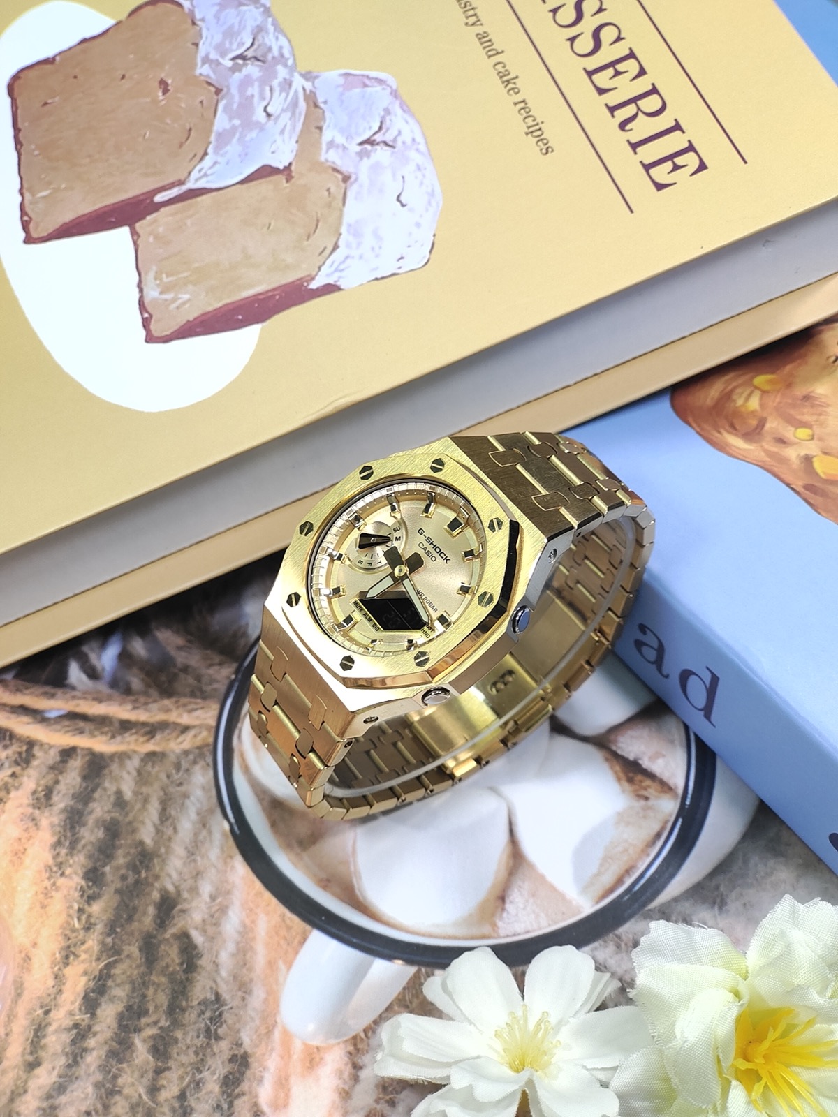 CASIOAK CASIO GB-1A MOD Золотое Сияние Custom Watch — фото 2
